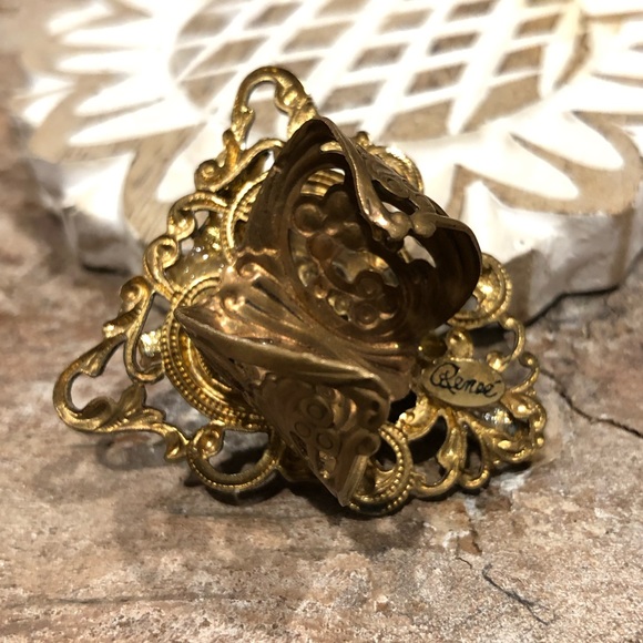Vintage Peacock Ring Ornate - Picture 5 of 5